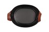 ZINC LEATHER BLACK MAT 23X18X12CM