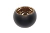 TAZA THEELICHT GOUD/ZWART 10X10X13CM NM