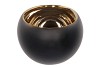 TAZA THEELICHT GOUD/ZWART 16X16X22CM