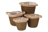 TRIPOLI MUSTARD POT BASKET 15X14CM