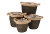 TRIPOLI  BASKET POT ARMY GREEN 18X16CM NM