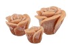 CANDLE ROOS NEW OKER 14X12CM