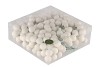 GLASS BALL WHITE SATIN 20MM P/144