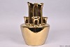 TUBA VAAS SHINY GOLD 22X22X30CM