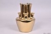 TUBA VASE MATT GOLD 18X18X24CM