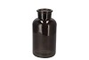 DRY GLASS BLACK CLEAR MILK CAN 10X20CM