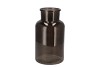 DRY GLASS BLACK CLEAR MILK CAN 15X26CM
