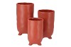 ST. TROPEZ NUDE TERRA VASE 13X25CM