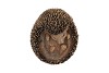 HEDGEHOG POLY ON BACK 12X11X12CM