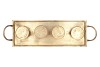 DHAKA GOUD DIENBLAD KANDELAAR X4 57X18X8CM