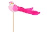 PICK BIRD ON STICK FUCHSIA P/1 11X4X50CM