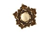 WAXINE SUCCULENT MAGNOLIA MAT GOLD 10X11CM