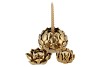 WAXINE SUCCULENT MAGNOLIA MAT GOLD 10X11CM