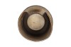 DHAKA GOLD CANDLE HOLDER 17X35CM