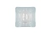 GLASS VASE SQUARE 11X11X17CM