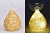 LED ENGEL GLAS GOLD 6,5X12CM