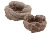 CONCRETE SAINT GOLD HANDS 24X22X12CM