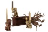 DECO MONKEY GOLD KANDELAAR 11X6X15CM
