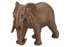 DECO ELEPHANT BRONZE 27X11X19CM