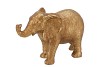 DECO ELEPHANT GOLD 18X7X12CM