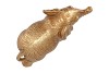 DECO ELEPHANT GOLD 18X7X12CM