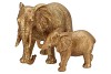 DECO ELEPHANT GOLD 18X7X12CM