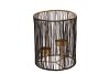 ARIANA BLACK/GOLD 3 T-LIGHT 18X15CM