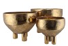 DHAKA GOLD BOWL ON FOOT 51X37CM 3-PIECES