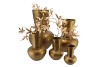 DJEDDA VASE FLAT GOLD 21X29CM