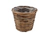 RATTAN BASKET POT ROUND 17X14CM NM