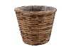 RATTAN BASKET POT ROUND 25X21CM NM