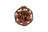 CANDLE CROWN METALLIC COPPER PER 7 2X16CM NM