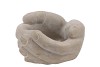 CONCRETE SAINT HANDS GREY 19X17X10CM NM