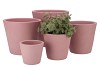 VINCI PINK CONTAINER POT 12X10CM NM