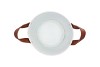 ZINC LEATHER WHITE MAT 18X17CM