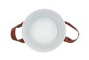 ZINC LEATHER WHITE MAT 20X19CM