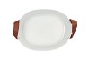 ZINC LEATHER WHITE MAT 23X18X12CM