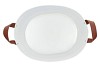 ZINC LEATHER WHITE MAT 29X22X16CM