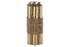 CANDLE CROWN METALLIC GOLD PER 7 2X16CM
