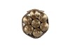 CANDLE CROWN METALLIC GOLD PER 7 2X16CM