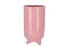 ST TROPEZ PINK MAT VASE 12X22CM