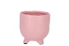 ST TROPEZ PINK MAT POT 11X11CM