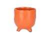 ST TROPEZ ORANGE MAT POT 11X11CM