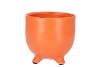 ST TROPEZ ORANGE MAT POT 12X12CM