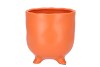 ST TROPEZ ORANGE MAT POT 14X15CM