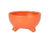 ST TROPEZ ORANGE MAT BOWL 16X8CM