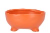 ST TROPEZ ORANGE MAT BOWL 19X9CM