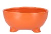 ST TROPEZ ORANGE MAT BOWL 22X10CM