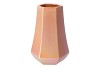 DAIRA PEARL PEACH VASE FACET LOW 17X25CM