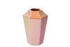 DAIRA PEARL PEACH VASE FACET HIGH 11X10X16CM